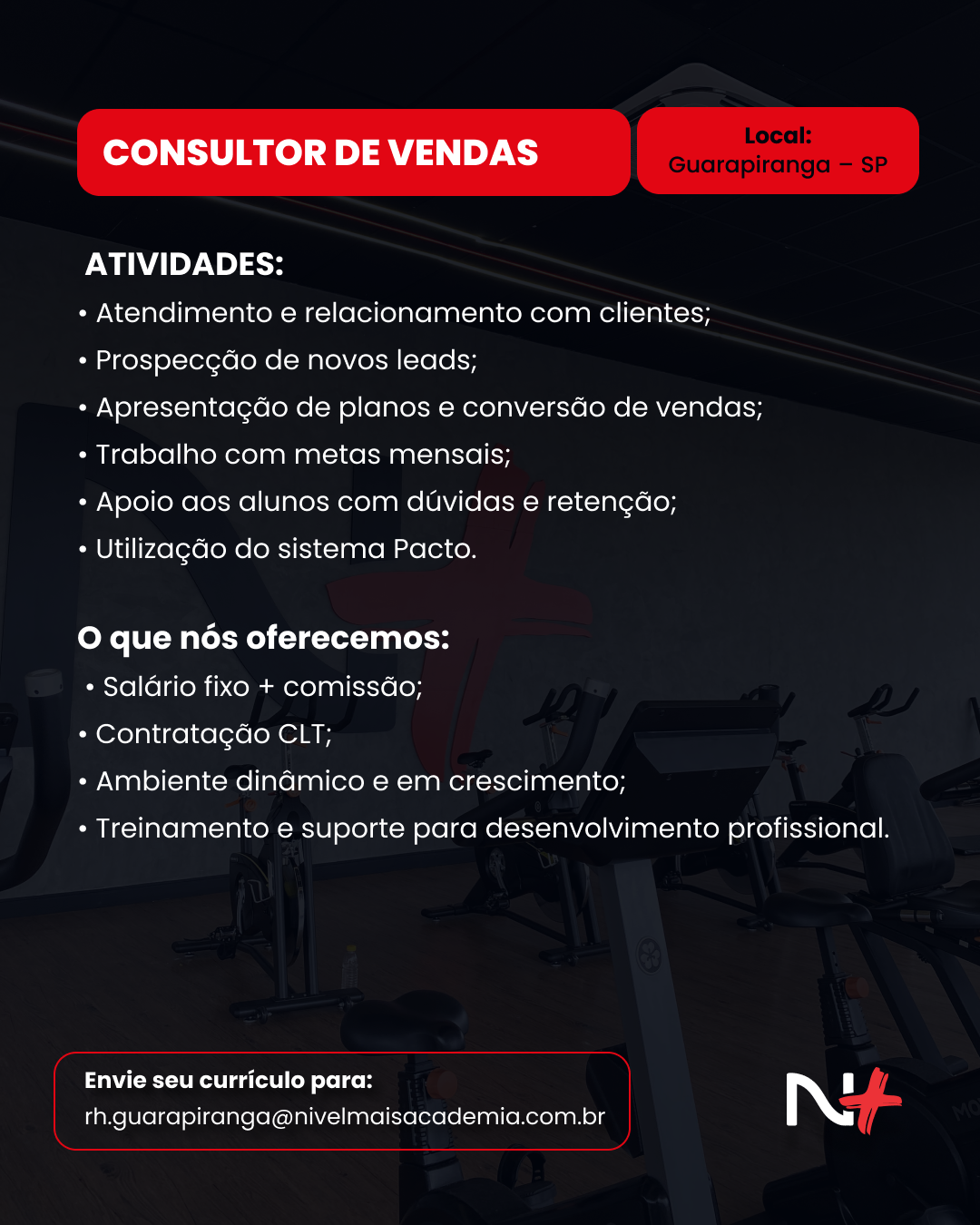 vaga GUARAPIRANGA Consultor de vendas e Auxiliar de limpeza 1.3 (feed)